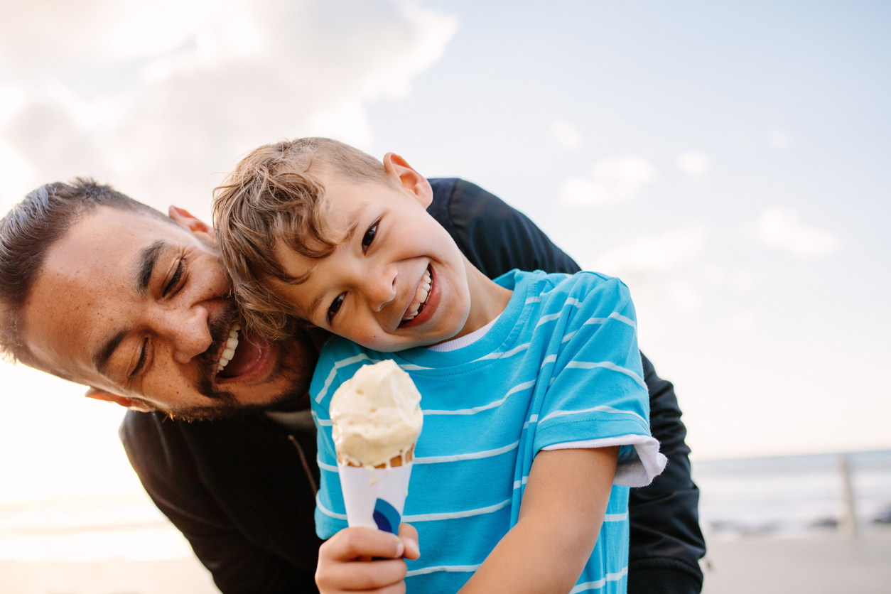 papa en zoon