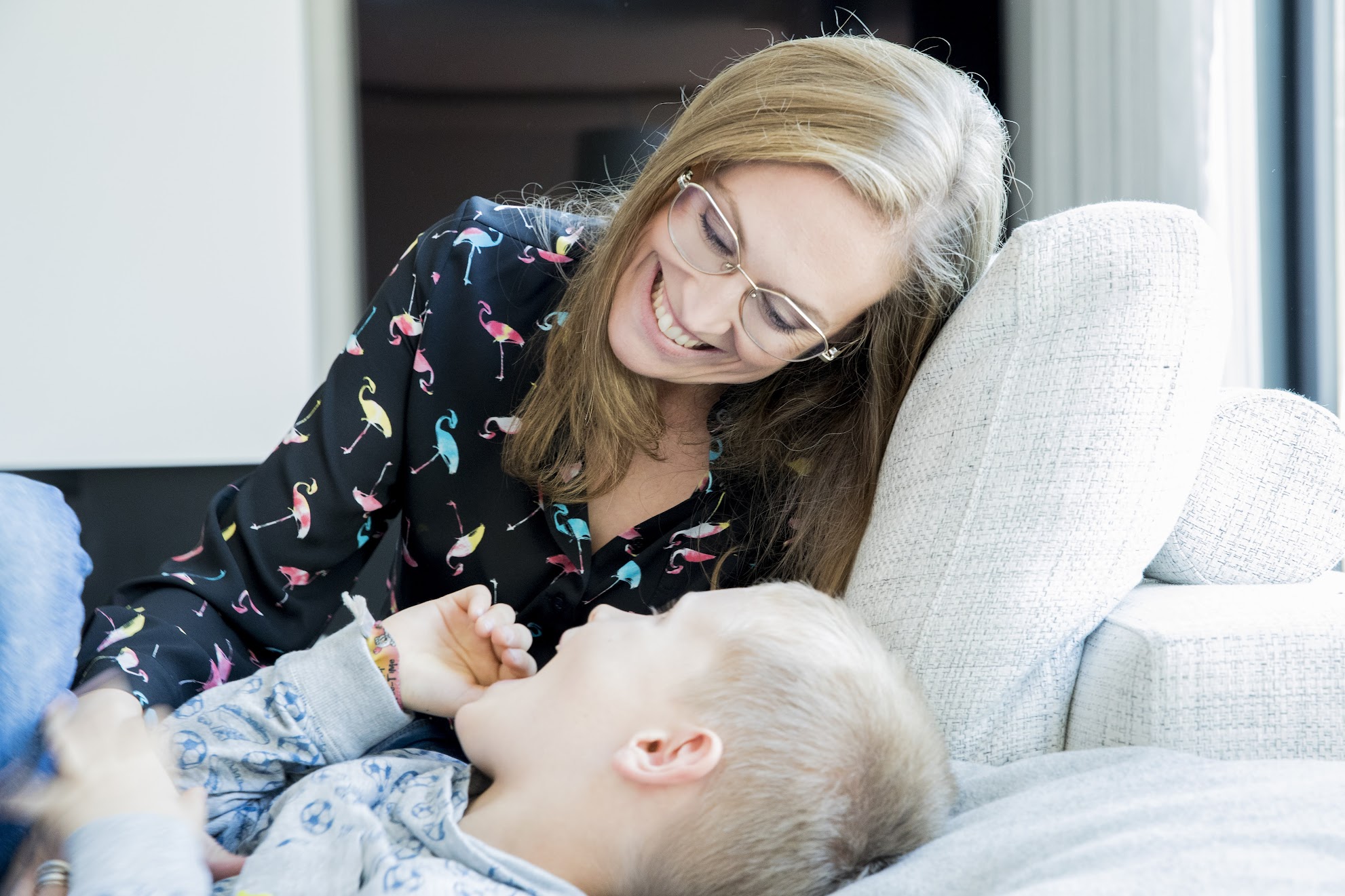 mama en zoon