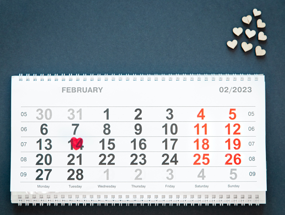 14 februari kalender