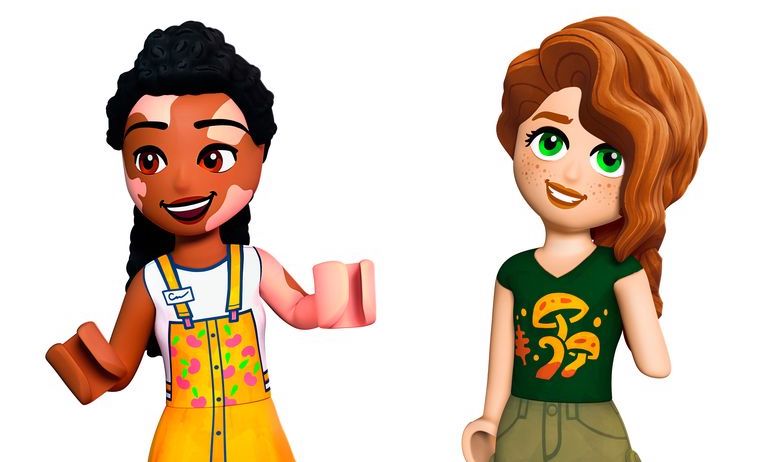 LEGO Friends meisje met vitiligo