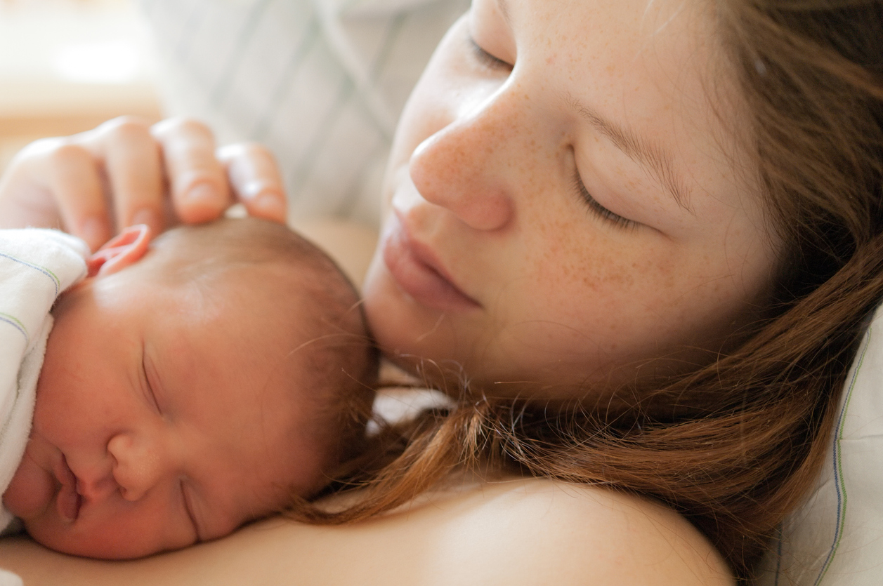 mama en newborn