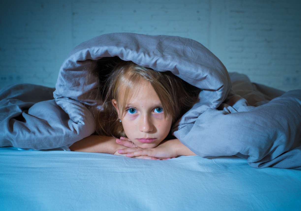 meisje in bed