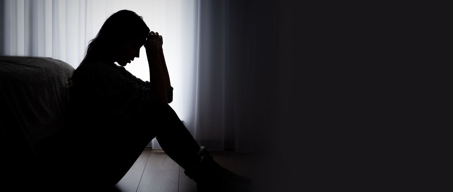 depressieve vrouw mama