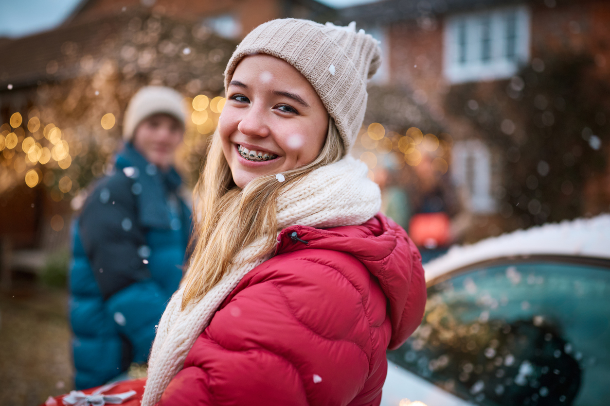 tiener winter kerst