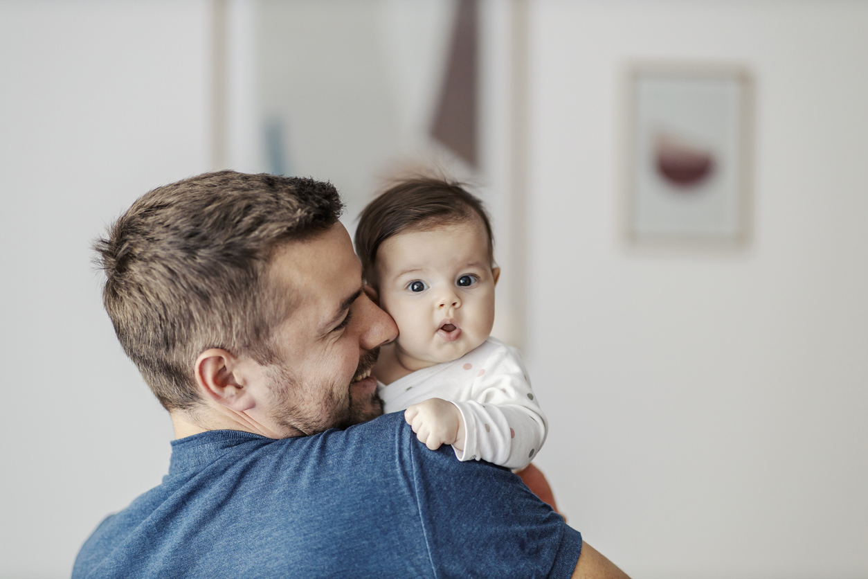 papa en baby