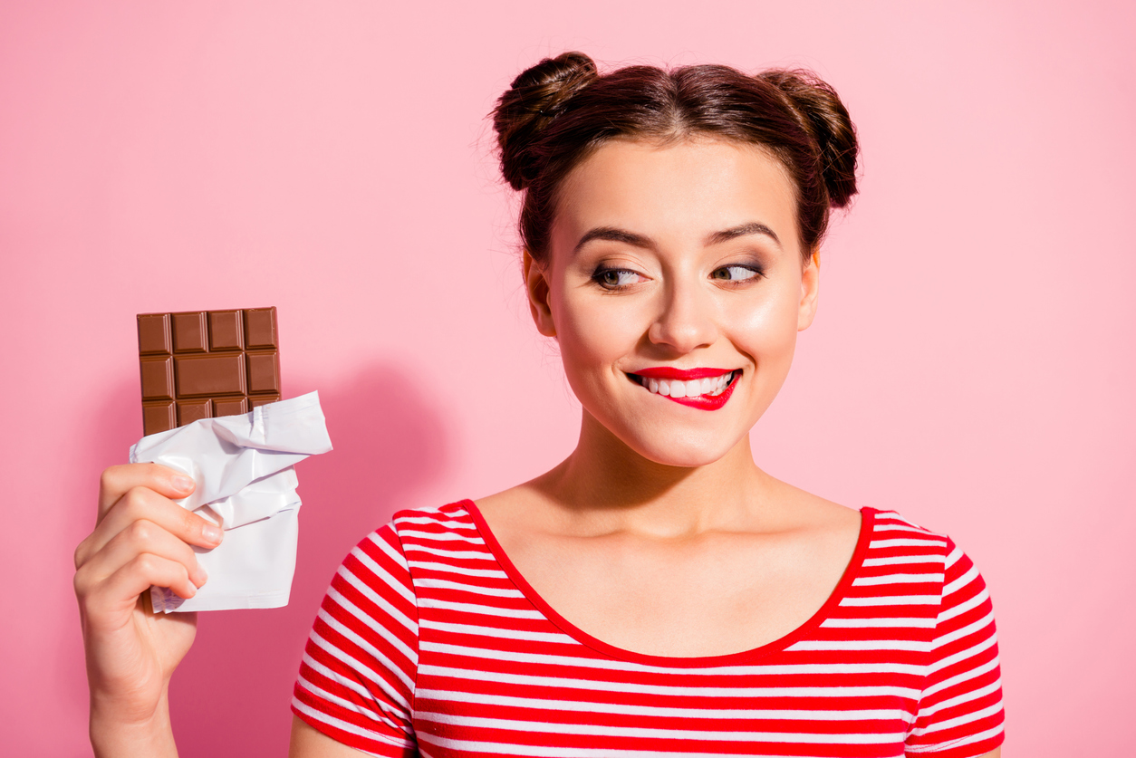 mama eet chocolade