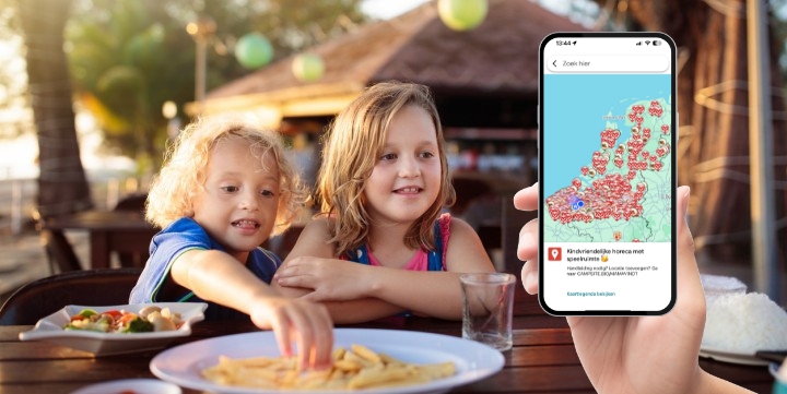 kinderen op restaurant