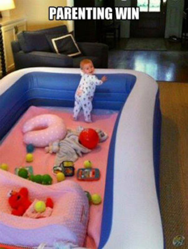 parenting hack pool