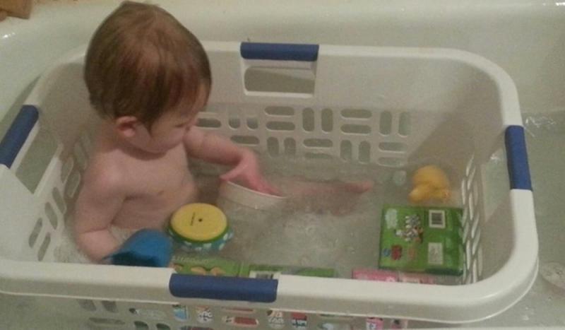parenting hack bath