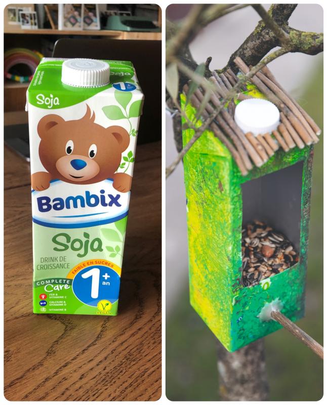 Voederhuisje met Bambix brik