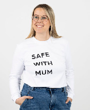 Safe with mum sweater