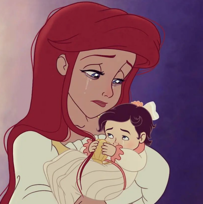 Disney prinses Ariel en baby
