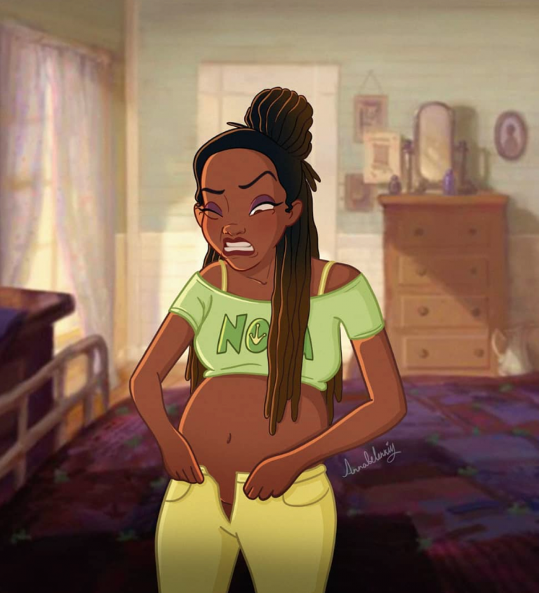 Disney prinses Tiana zwanger