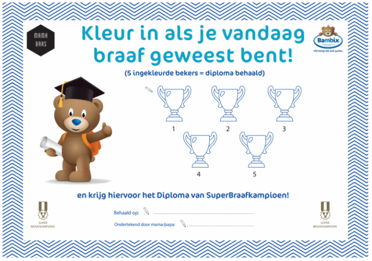 Diploma Superbraafkampioen Bambix