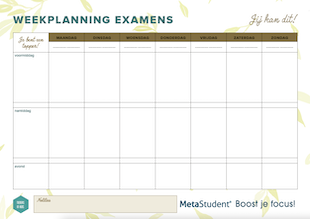 examenplanner week juni 2023