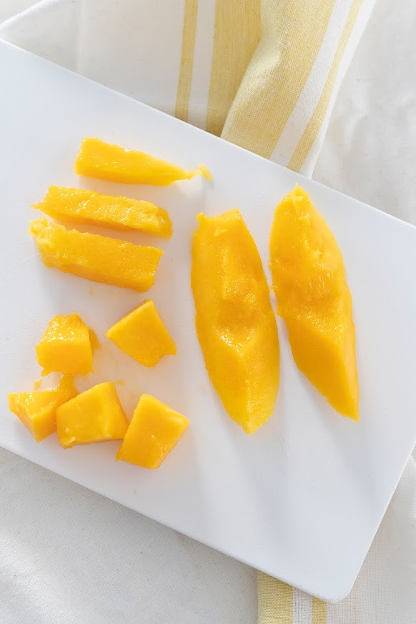 stukjes gesneden mango