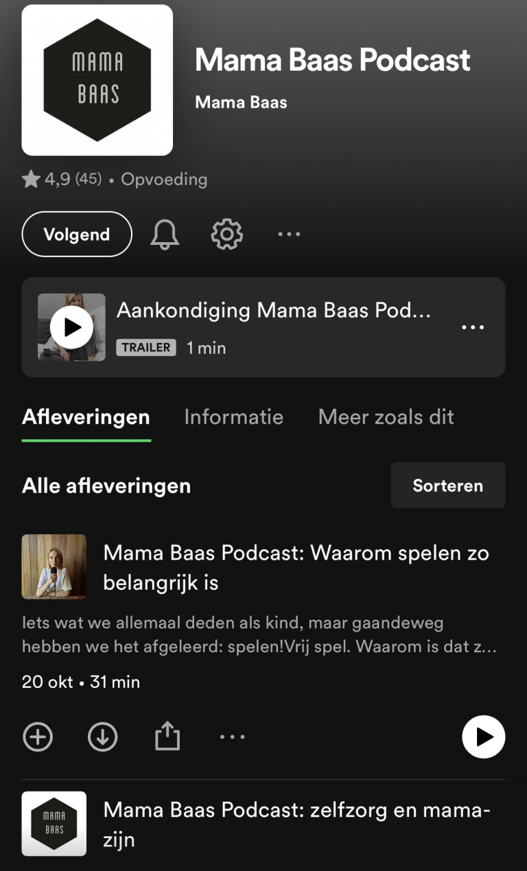 Mama Baas podcast