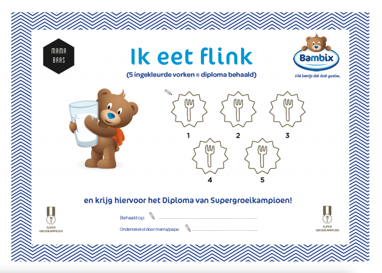 Bambix ik eet flink diploma