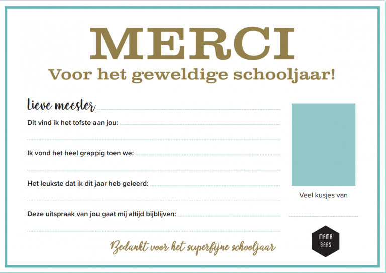 Merci Meester