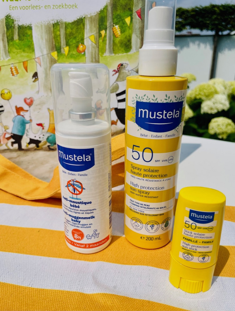 Mustela zonnecrème, zonnestick en anti-muggenmelk