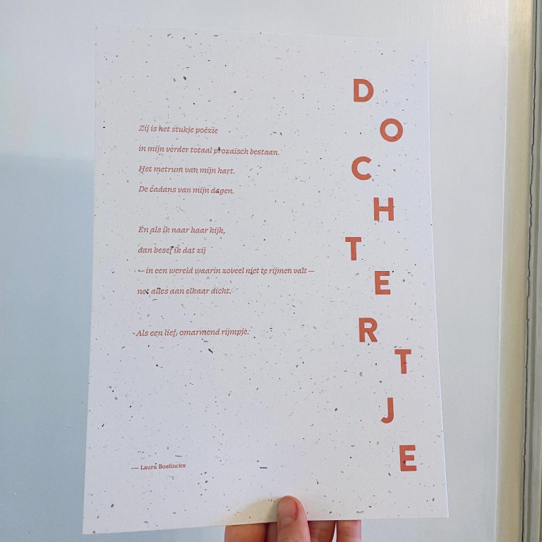 Gedicht dochtertje 