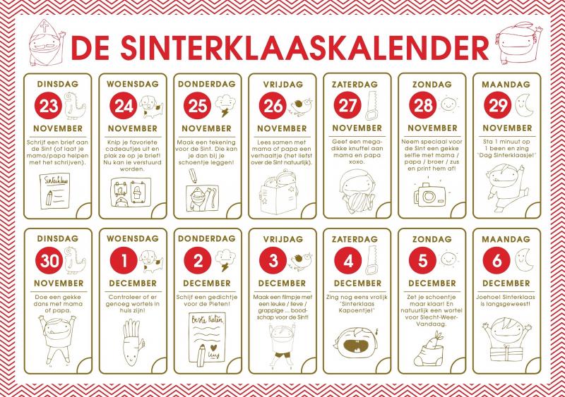 Aftelkalender Sinterklaas