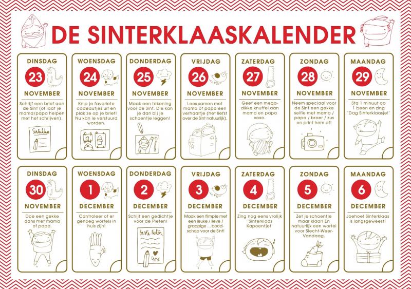 Aftelkalender Sinterklaas