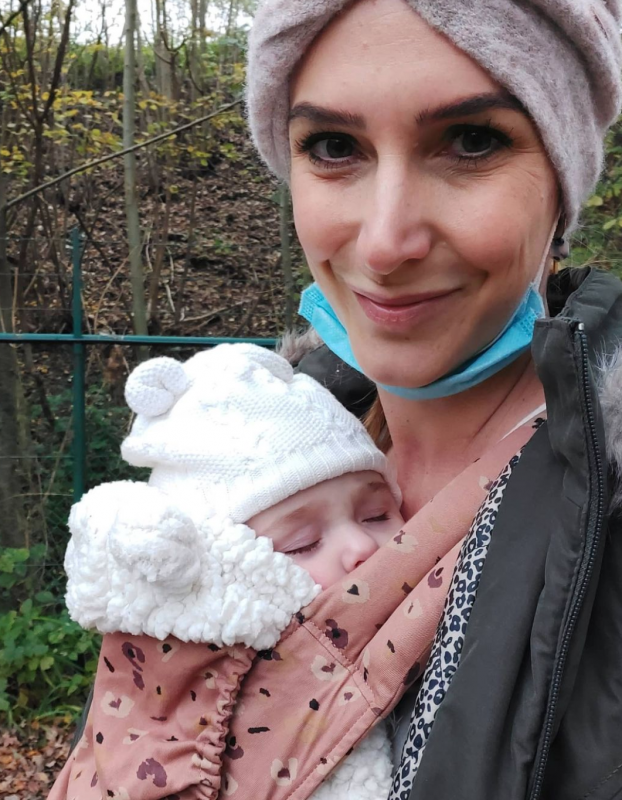 Elle De Leeuw en dochter Stella