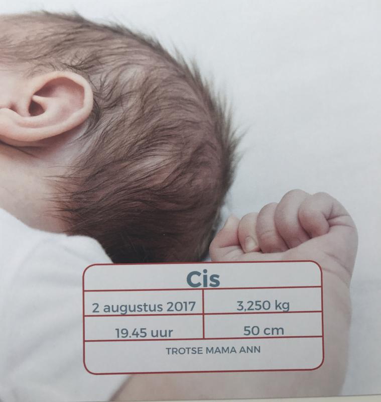 albelli geboortekaart