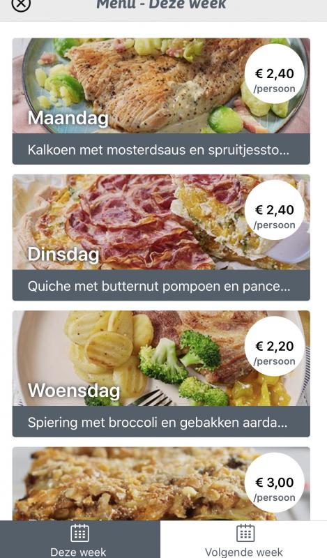 weekmenu CollectGo