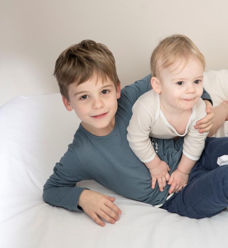 kinderen in bed