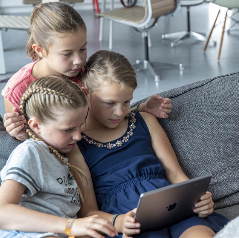 kids op tablet