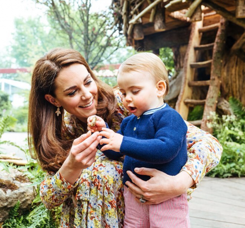 Kate Middleton en prins Louis