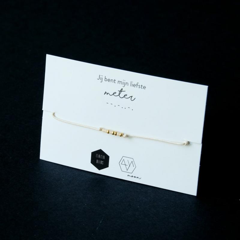 Armbandje meter in morse
